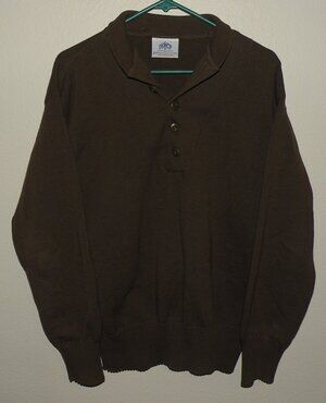 Vtg DSCP Henley Combat Men’s XL Sweater Green Military Commando